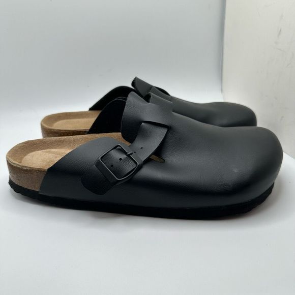 CUSHIONAIRE Womens Clog 8 WIDE BLACK - Picture 1 of 7